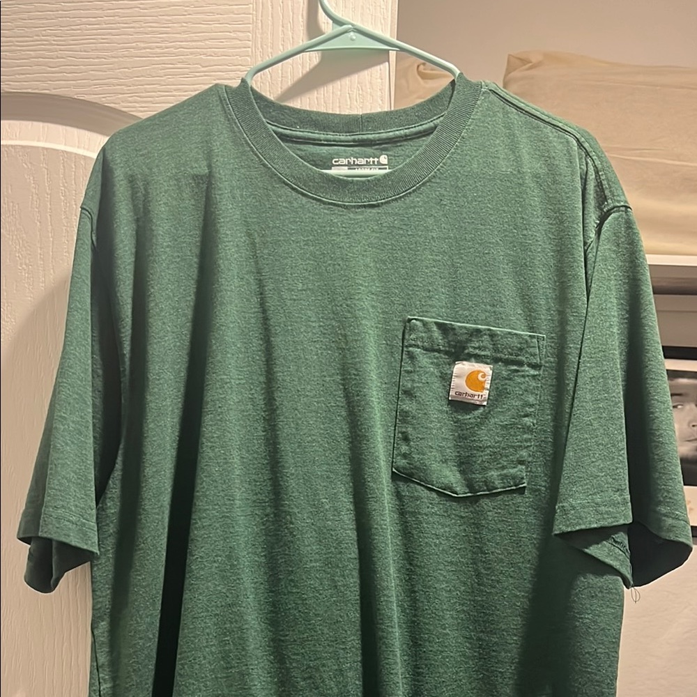 Carhartt Men's Green Pocket T-Shirt
